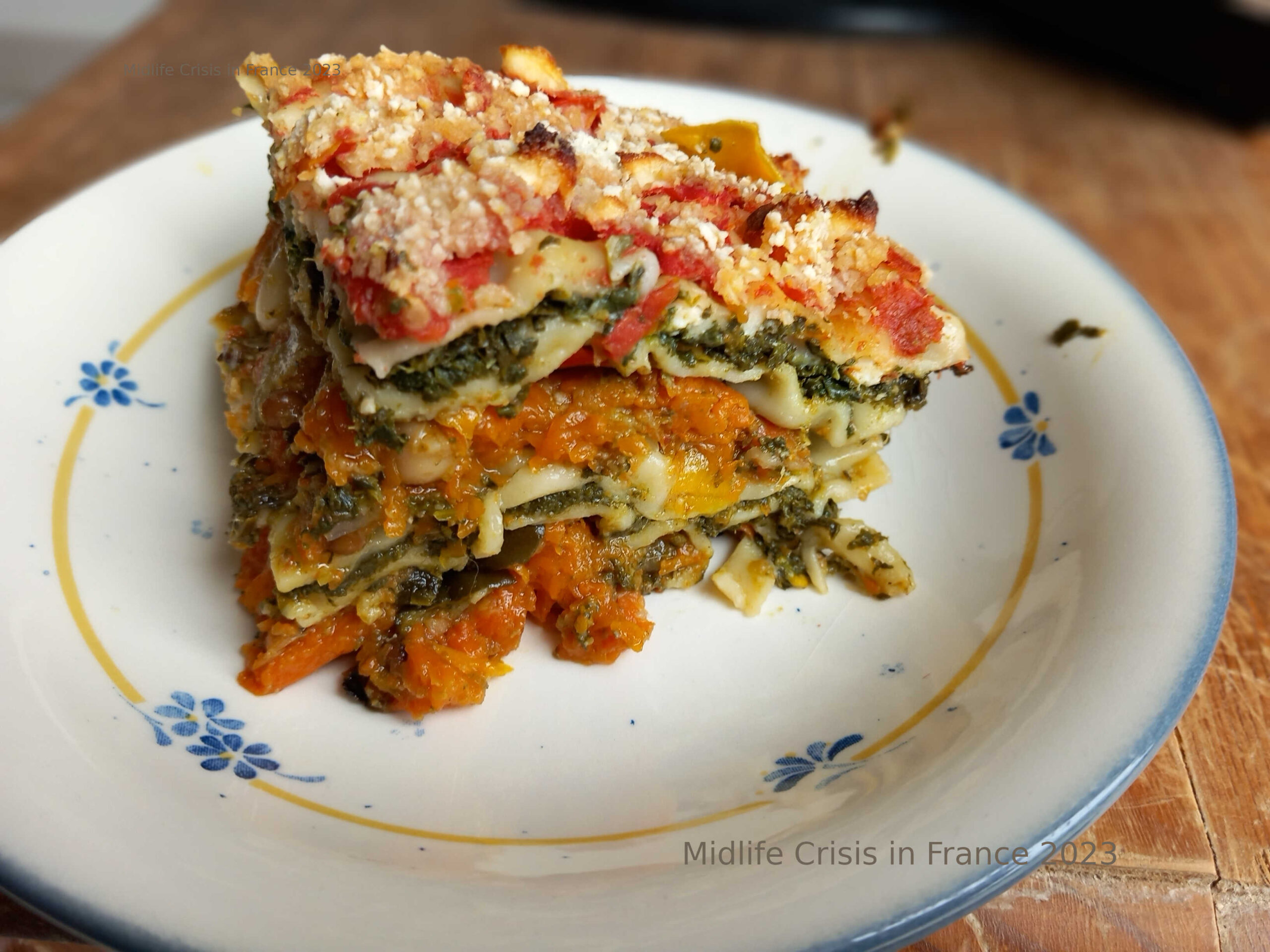 Virgin Vegetarian: Easy Lasagna Bake (low in calories)